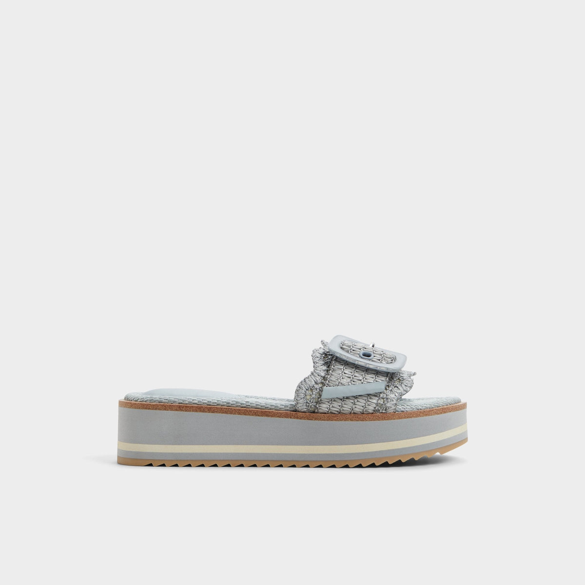 Aldo | Wavynelly Other Blue Women's Flats - Slide sandal, Platform