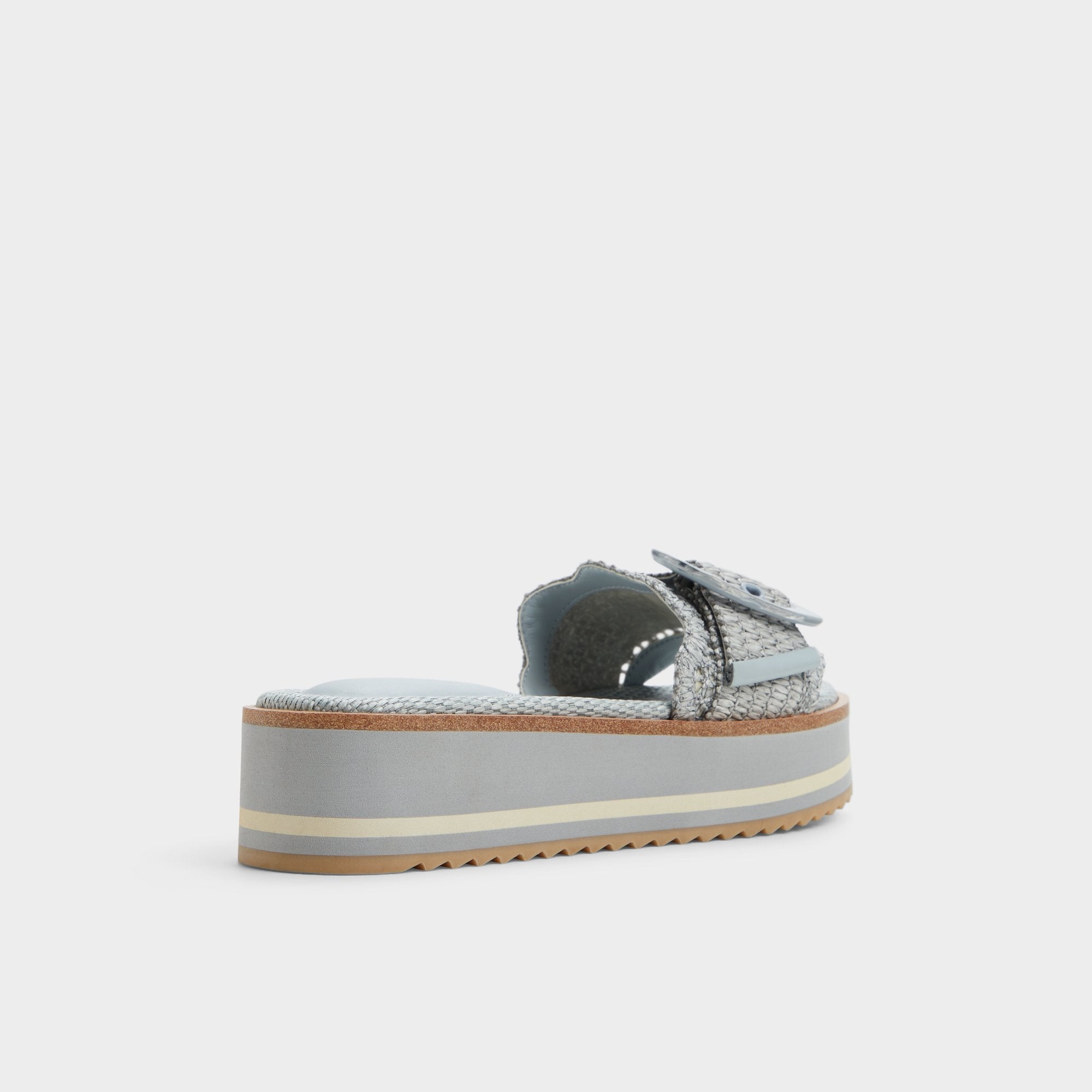 Aldo | Wavynelly Other Blue Women's Flats - Slide sandal, Platform