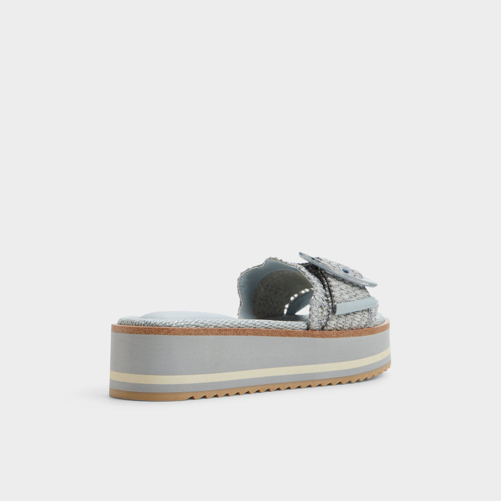 Aldo | Wavynelly Other Blue Women's Flats - Slide sandal, Platform