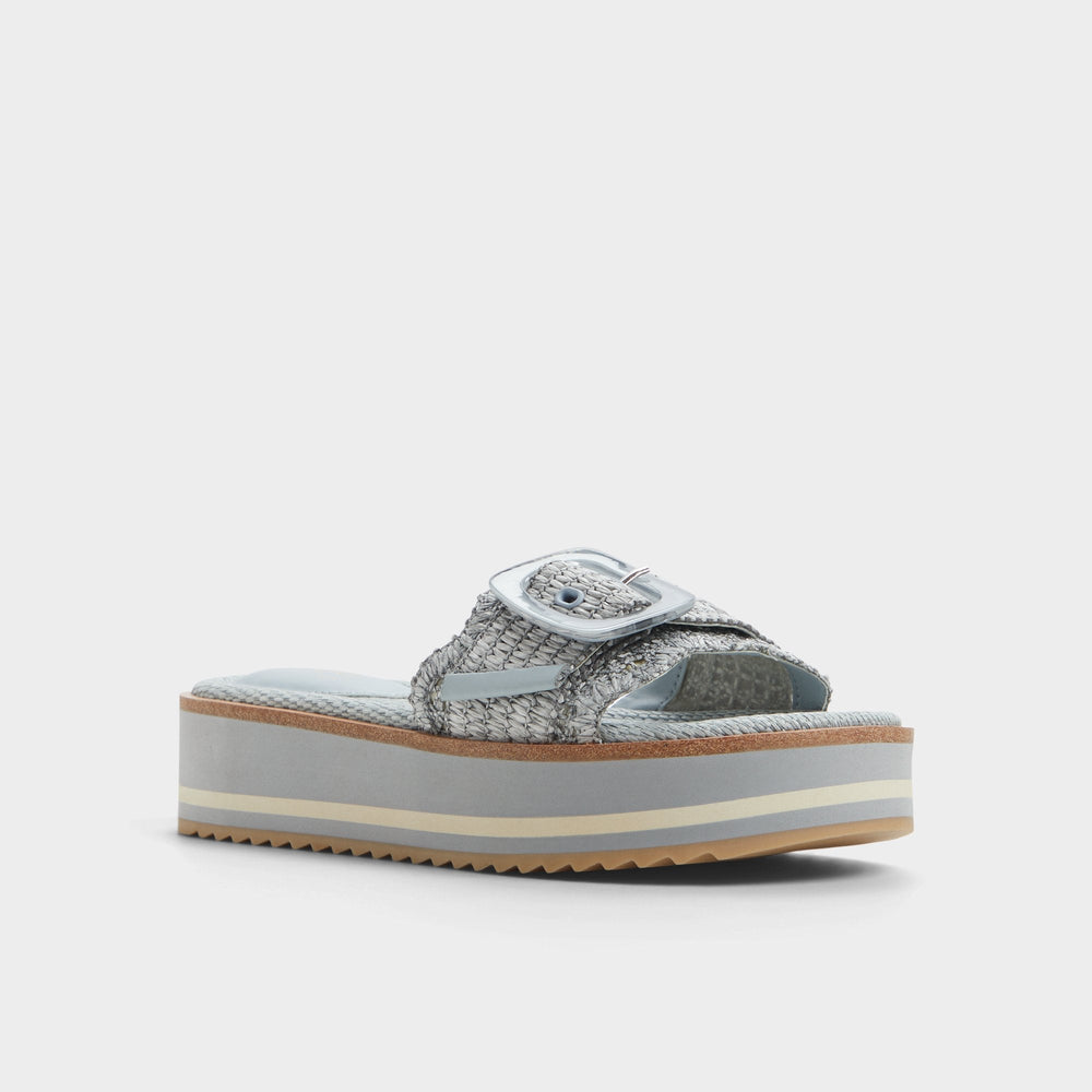 Aldo | Wavynelly Other Blue Women's Flats - Slide sandal, Platform