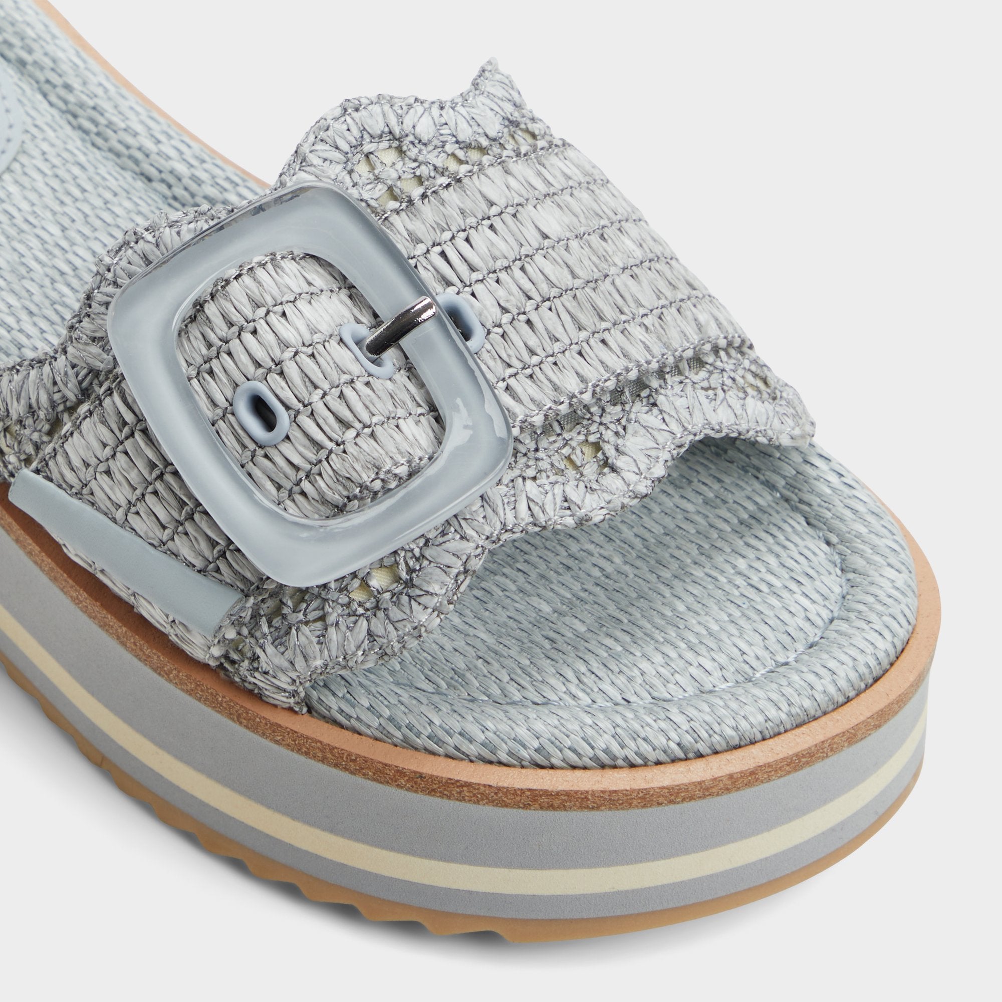 Aldo | Wavynelly Other Blue Women's Flats - Slide sandal, Platform