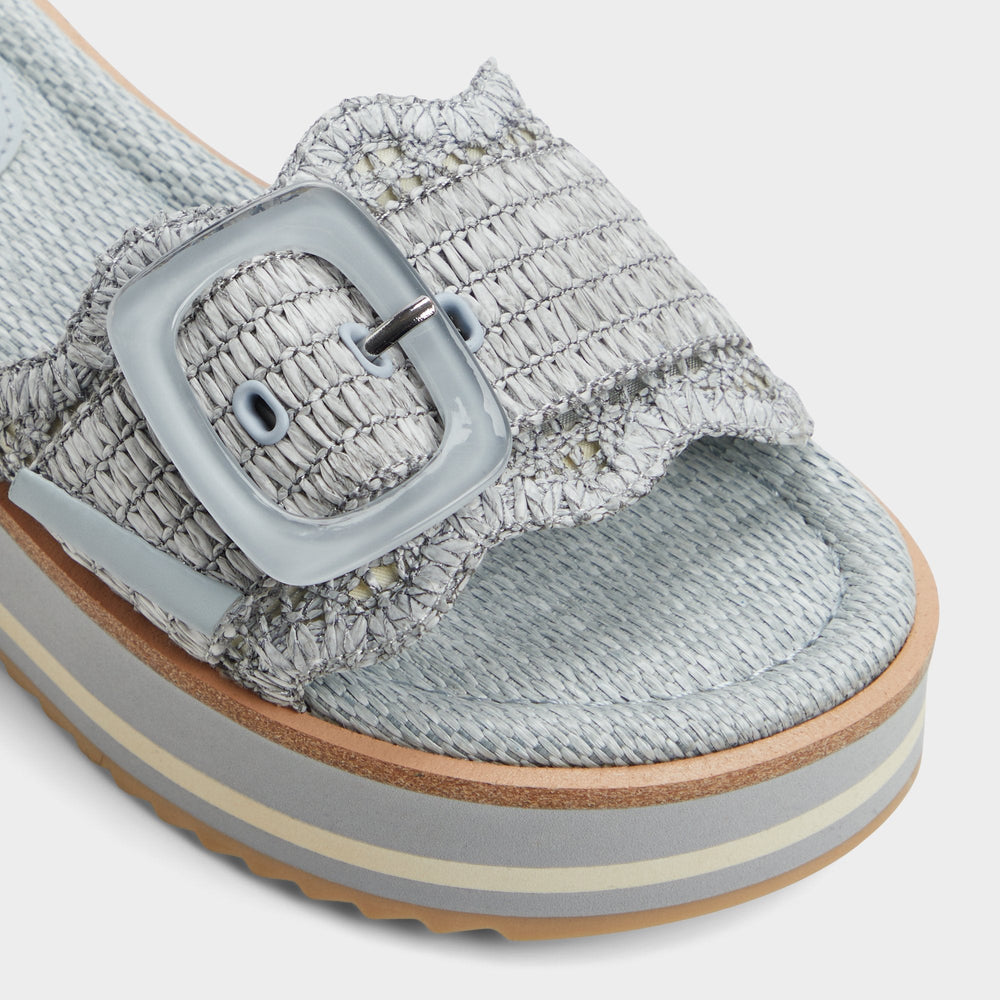 Aldo | Wavynelly Other Blue Women's Flats - Slide sandal, Platform