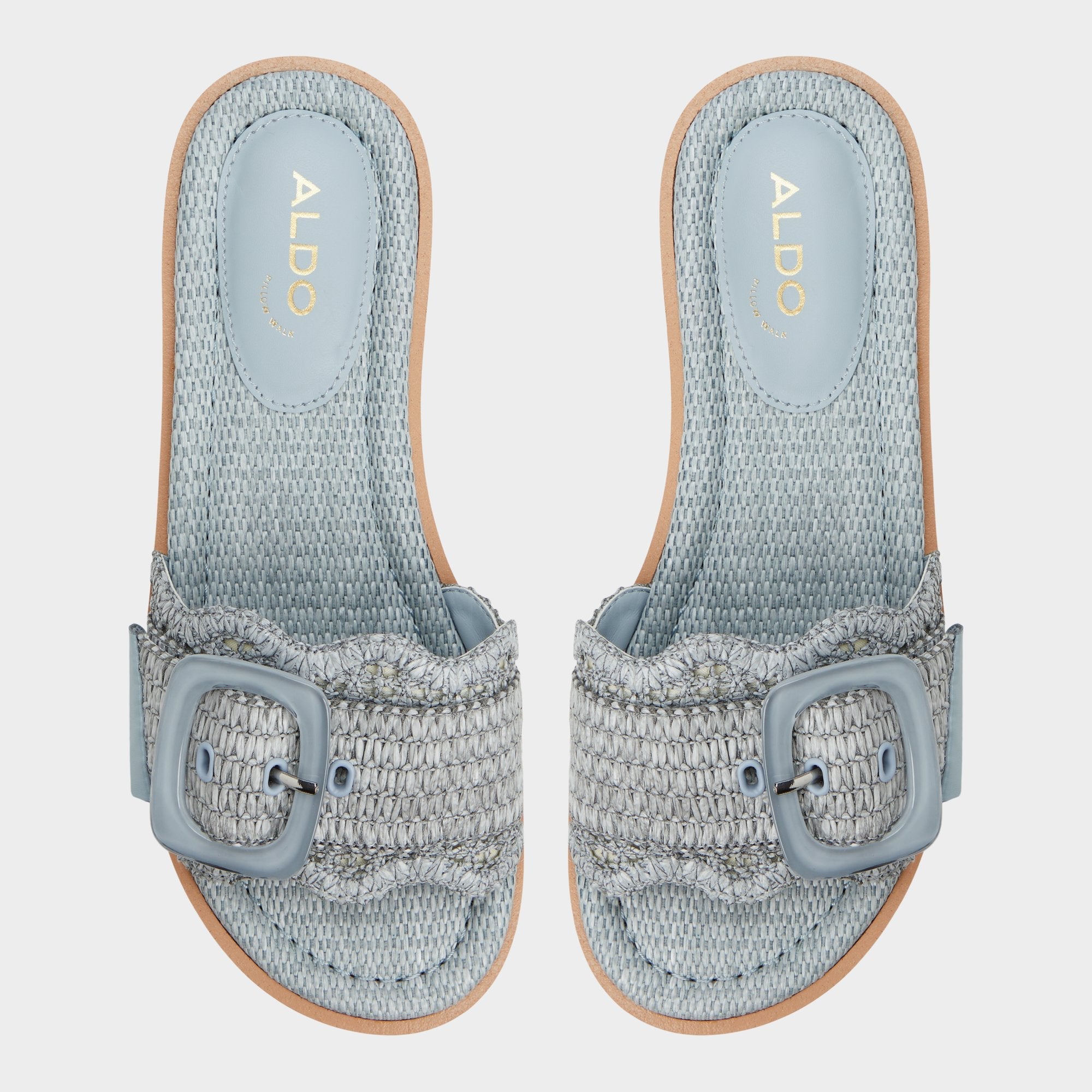 Aldo | Wavynelly Other Blue Women's Flats - Slide sandal, Platform
