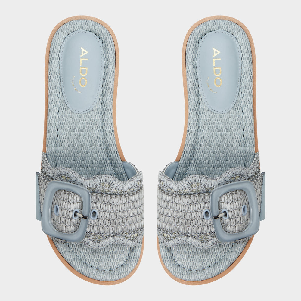 Aldo | Wavynelly Other Blue Women's Flats - Slide sandal, Platform