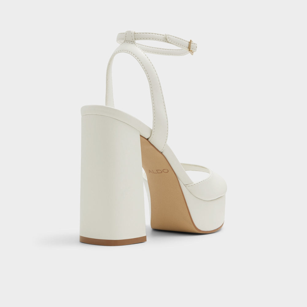 Aldo | Valoria White Women's Platform sandals - Strappy heeled sandal