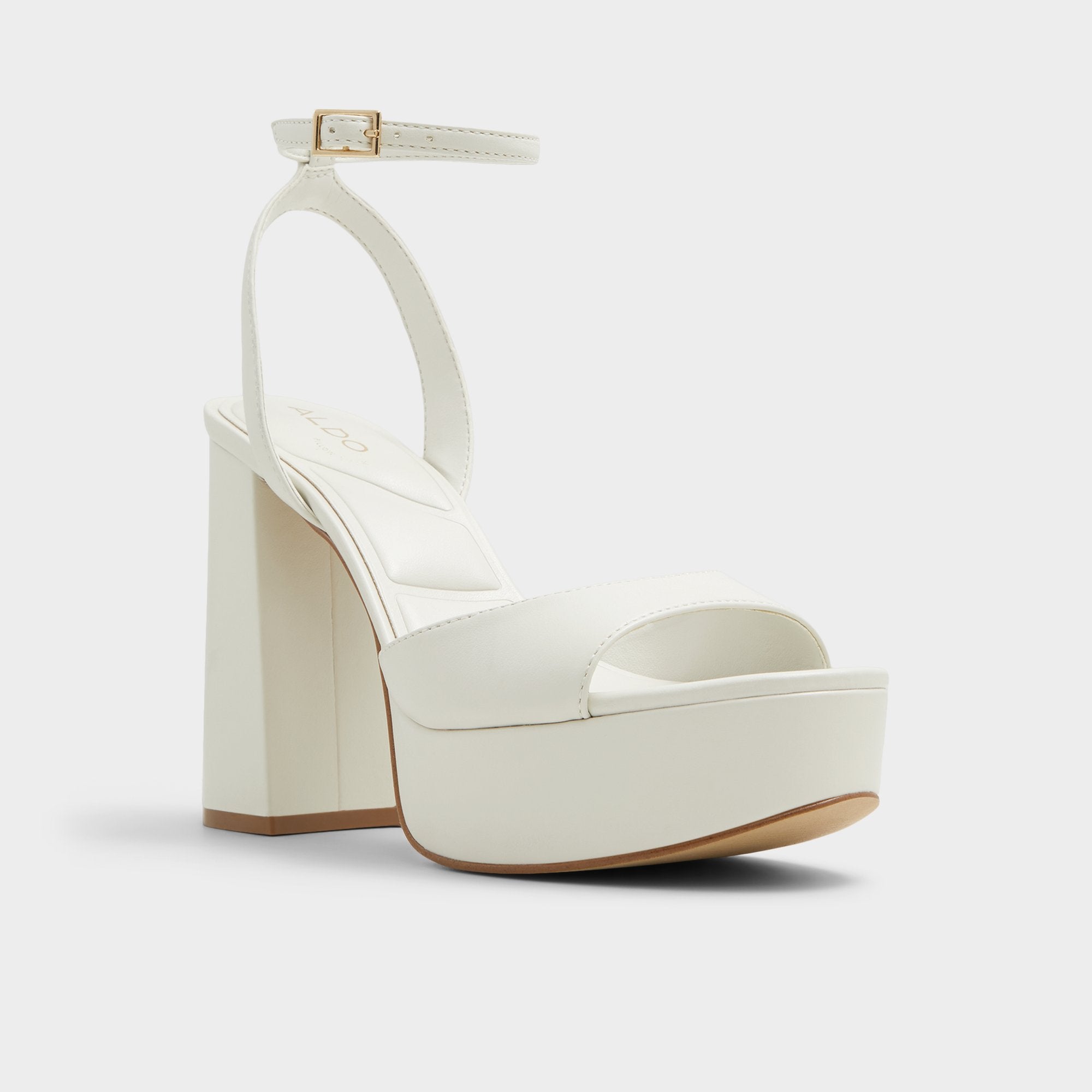 Aldo | Valoria White Women's Platform sandals - Strappy heeled sandal