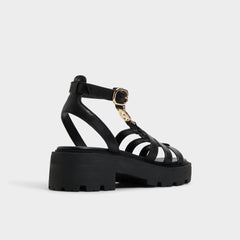 Aldo | Lamington Black Women's Strappy sandals - Gladiator sandal, Lug sole