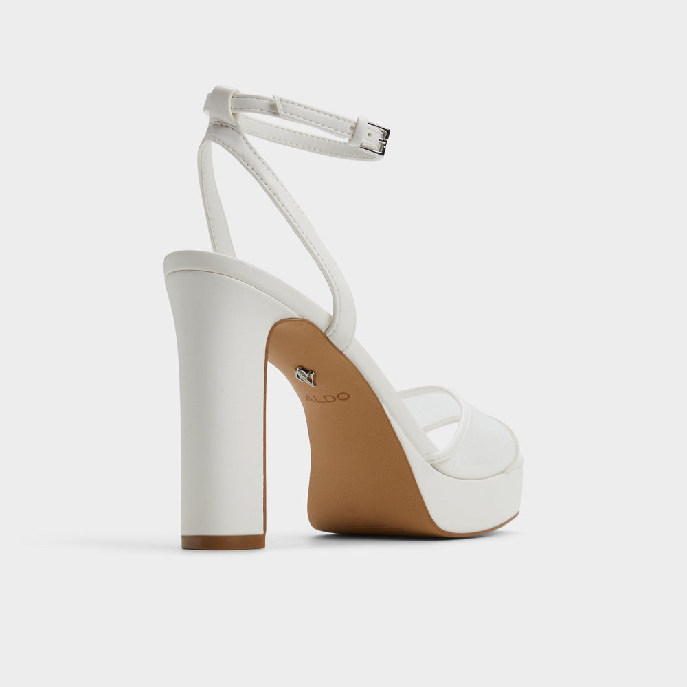 Aldo | Chicglimmer Other White Women's Platform sandals - Strappy heeled sandal, Block heel