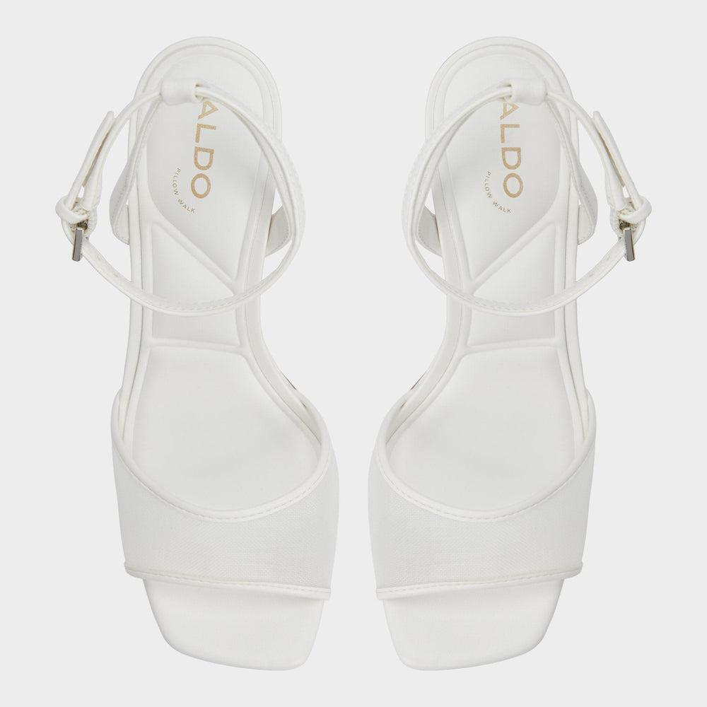 Aldo | Chicglimmer Other White Women's Platform sandals - Strappy heeled sandal, Block heel