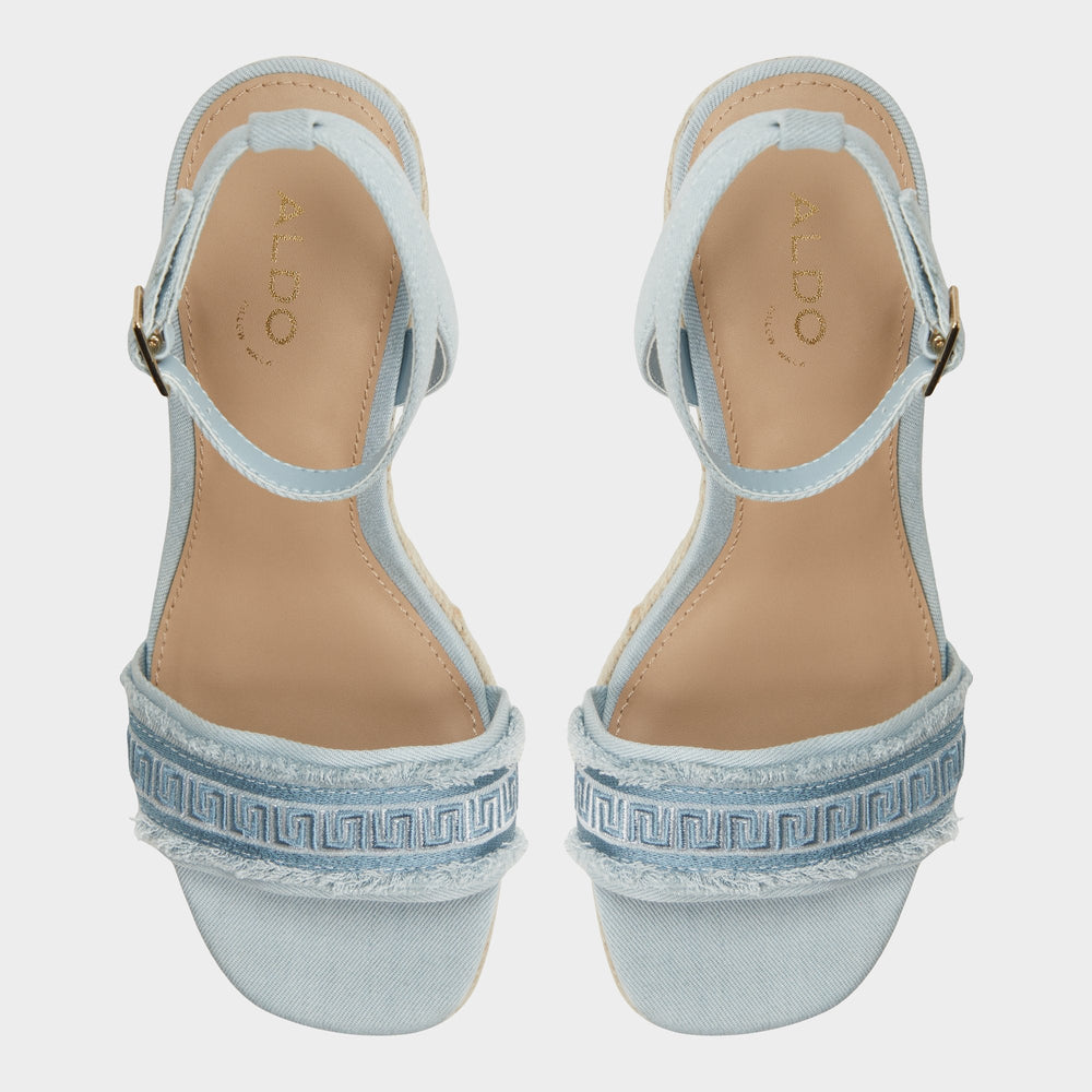 Aldo | Aberitram Denim Women's Platform sandals - Wedge sandal