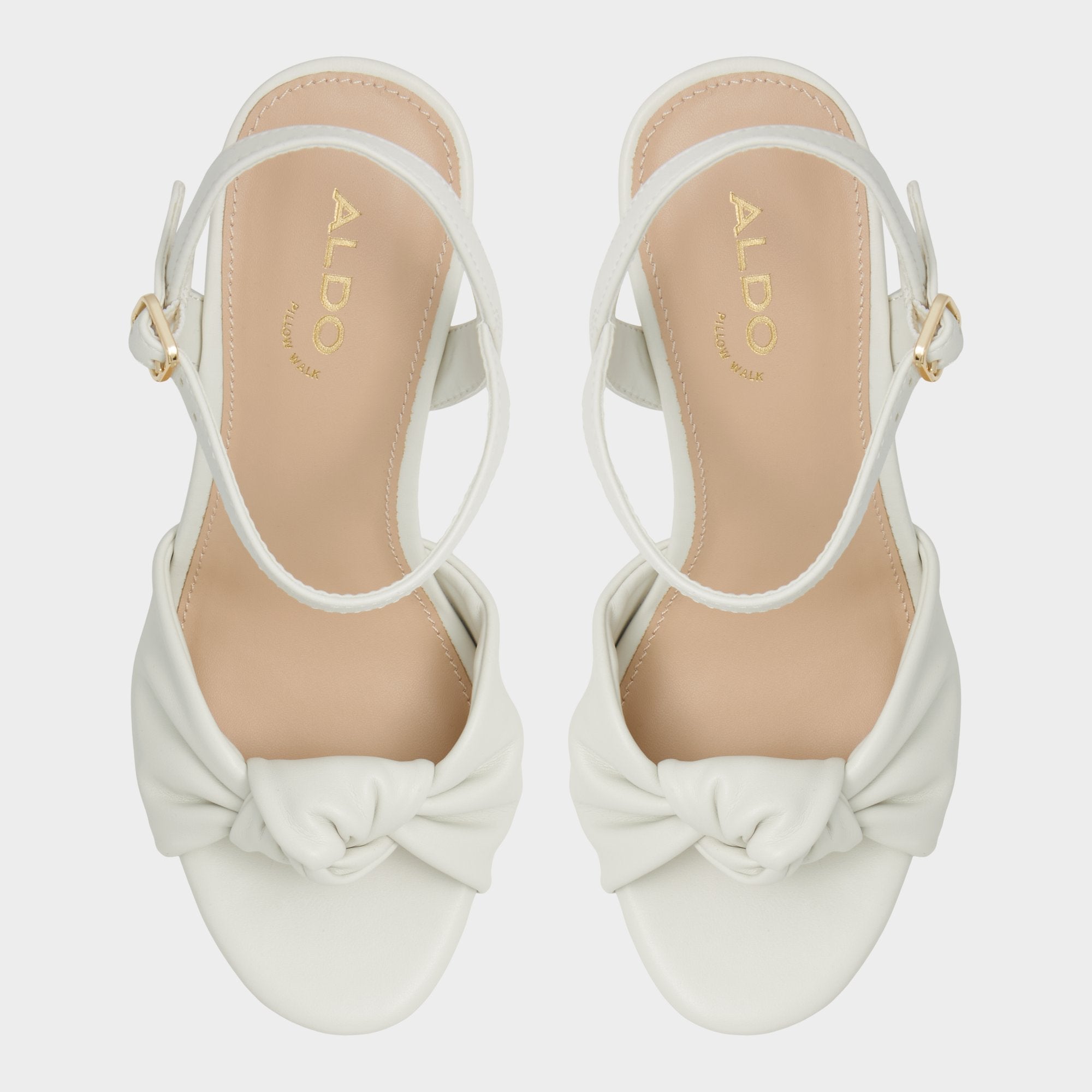 Aldo | Ulialdan White/Bone Women's Platform sandals - Strappy heeled sandal, Platform