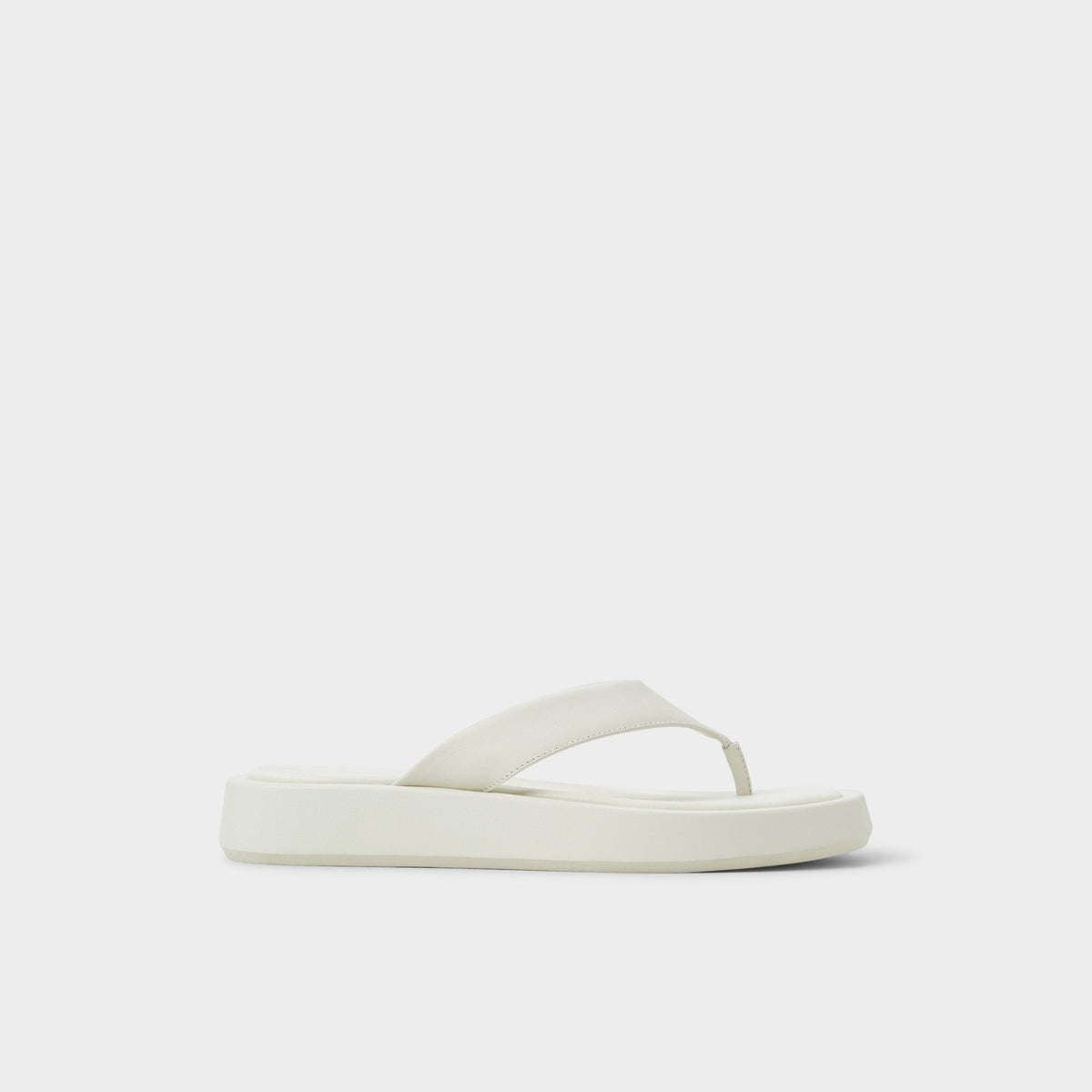 Aldo | Grettle White/Bone Women's Flats - Flip flop, Flatform