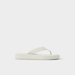 Aldo | Grettle White/Bone Women's Flats - Flip flop, Flatform
