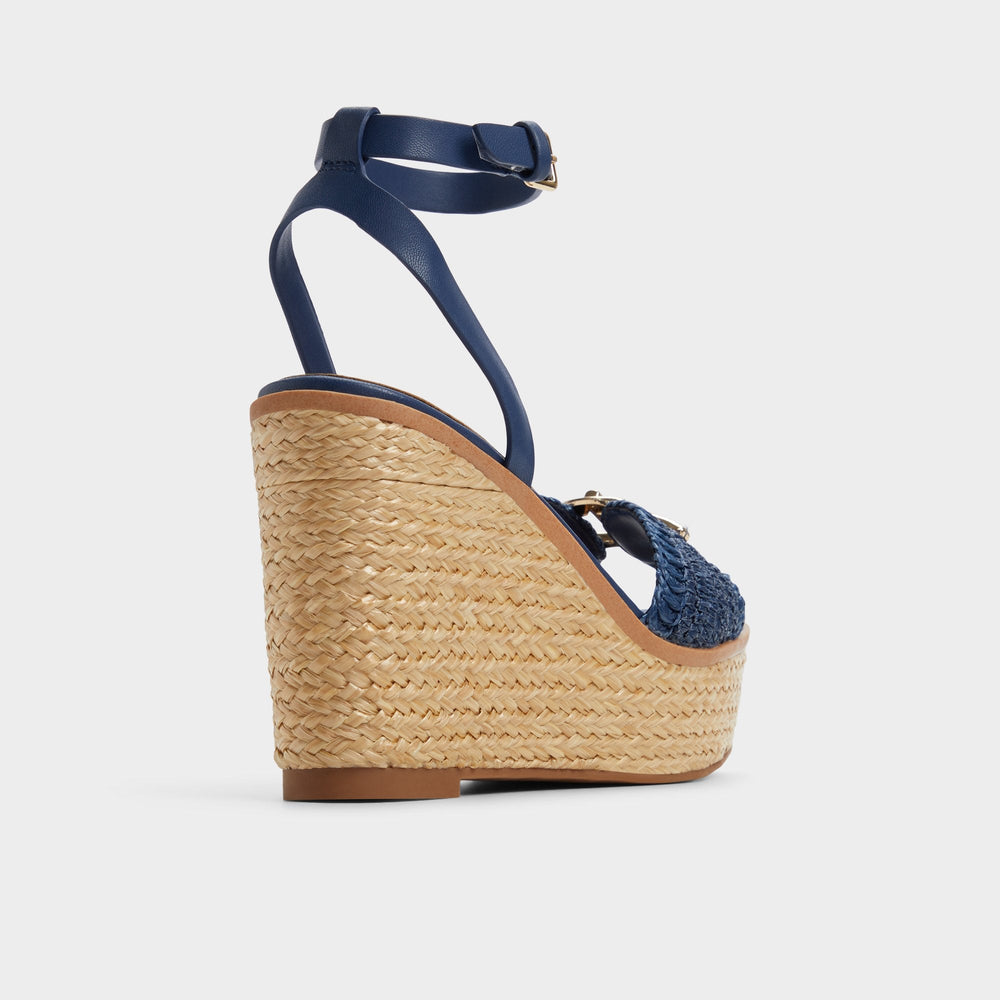 Aldo | Ybylin Navy Women's Platform sandals - Wedge sandal