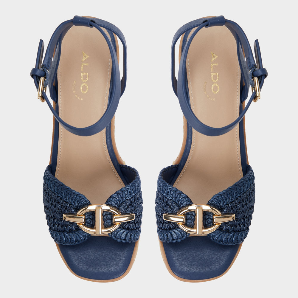 Aldo | Ybylin Navy Women's Platform sandals - Wedge sandal