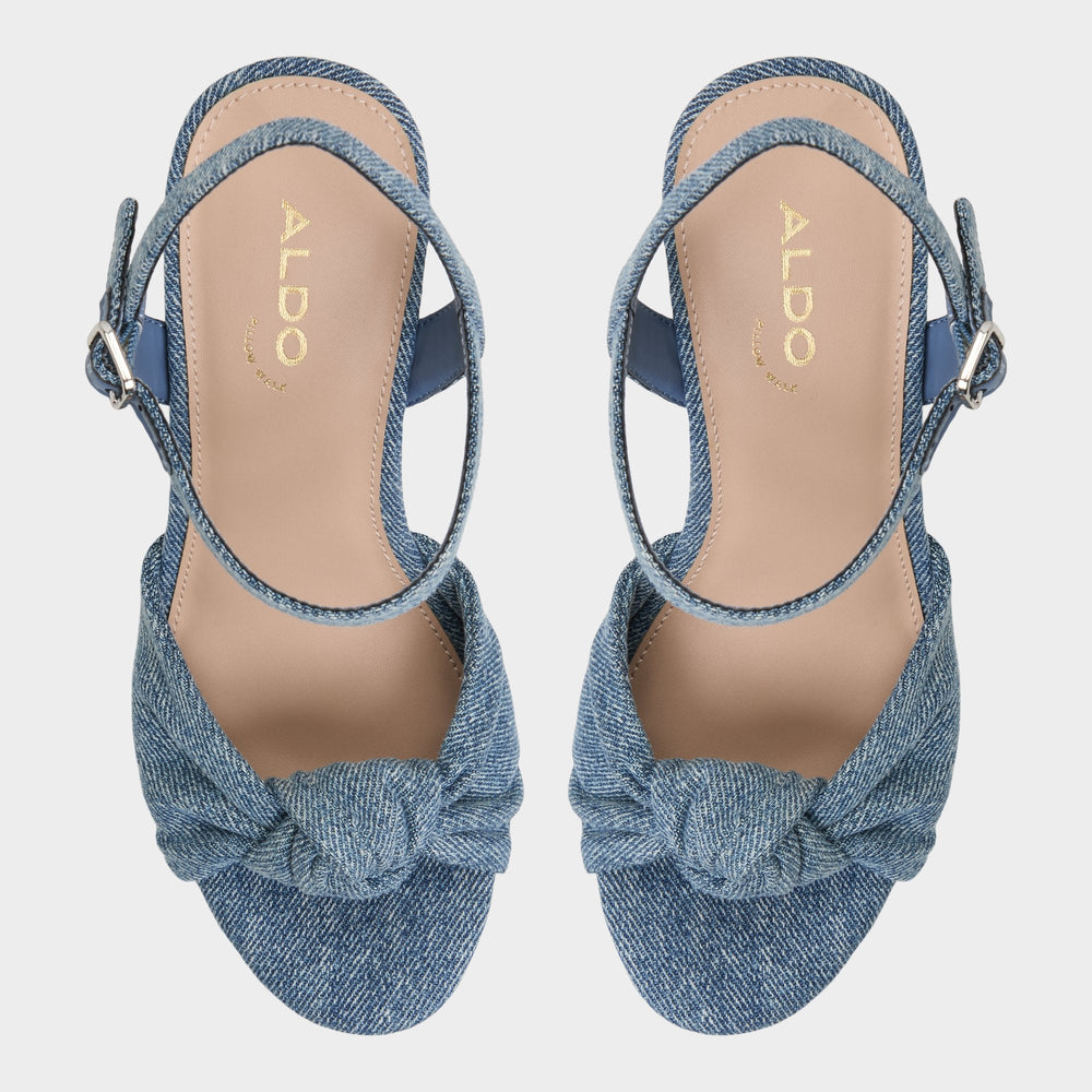 Aldo | Ulialdan Blue Combo Women's Platform sandals - Strappy heeled sandal