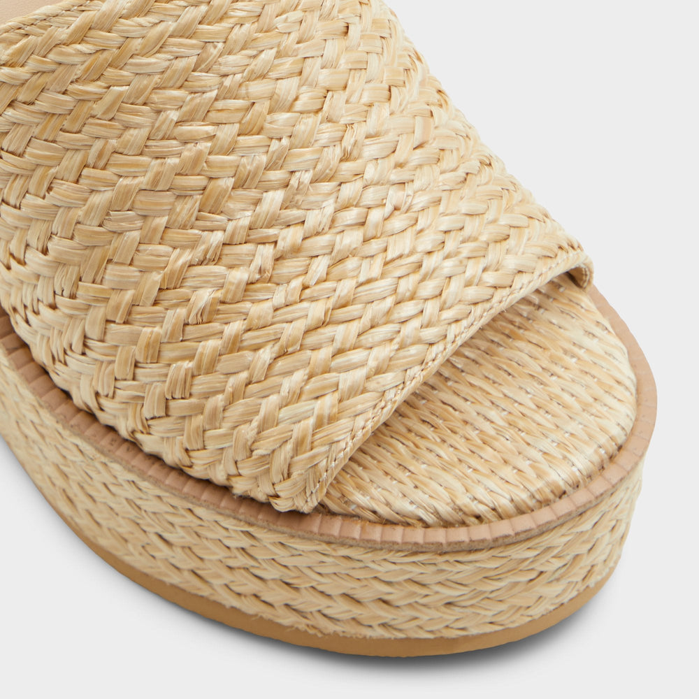 Aldo | Midsommar Open Natural Women's Wedges - Wedge sandal, Wedge heel