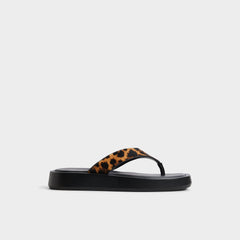 Aldo | Grettle Brown Multi Women's Flats - Flip flop, Platform