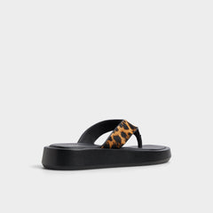 Aldo | Grettle Brown Multi Women's Flats - Flip flop, Platform