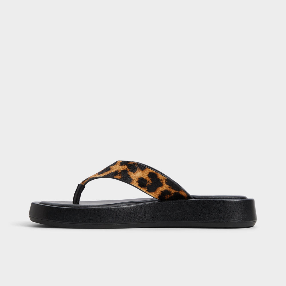 Aldo | Grettle Brown Multi Women's Flats - Flip flop, Platform