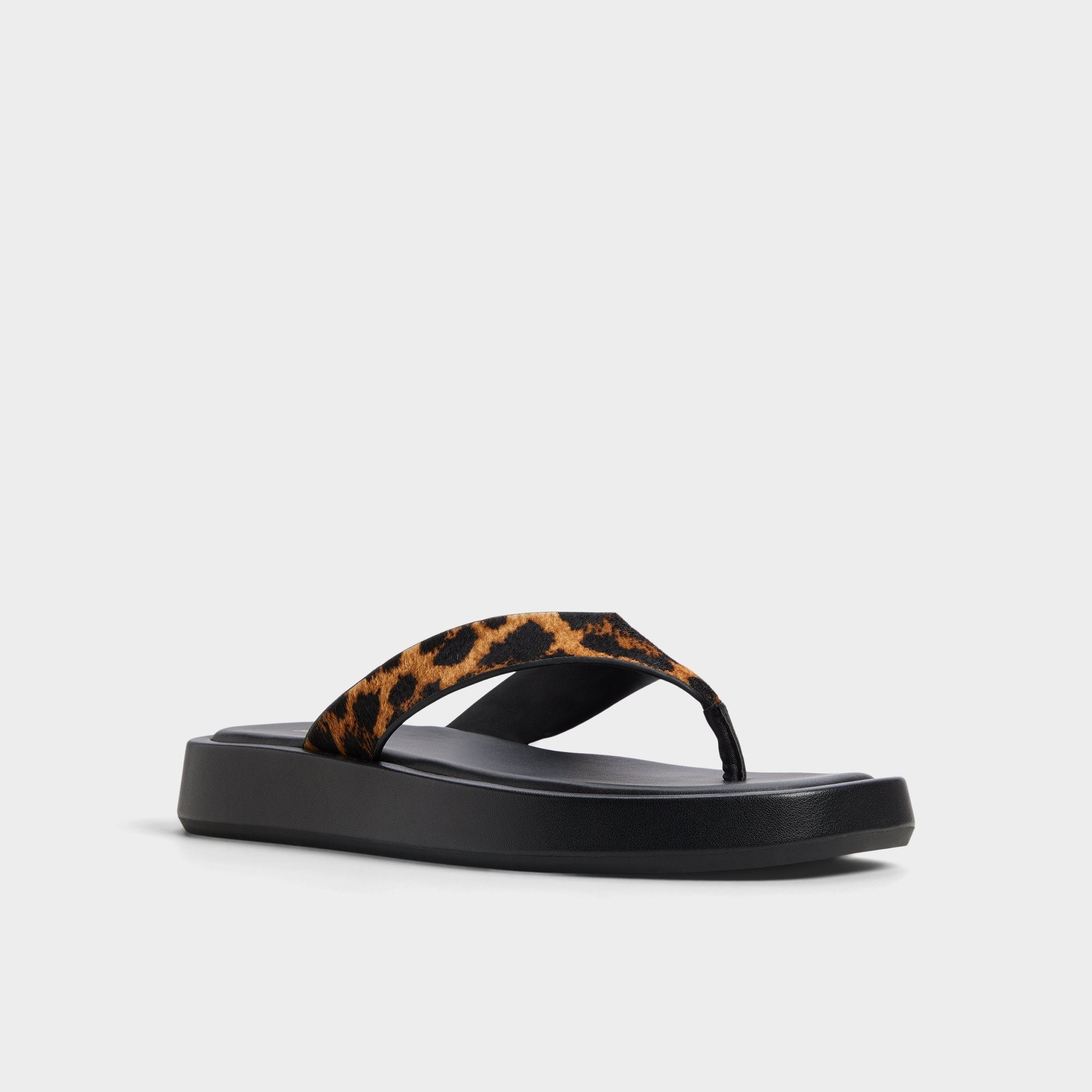 Aldo | Grettle Brown Multi Women's Flats - Flip flop, Platform