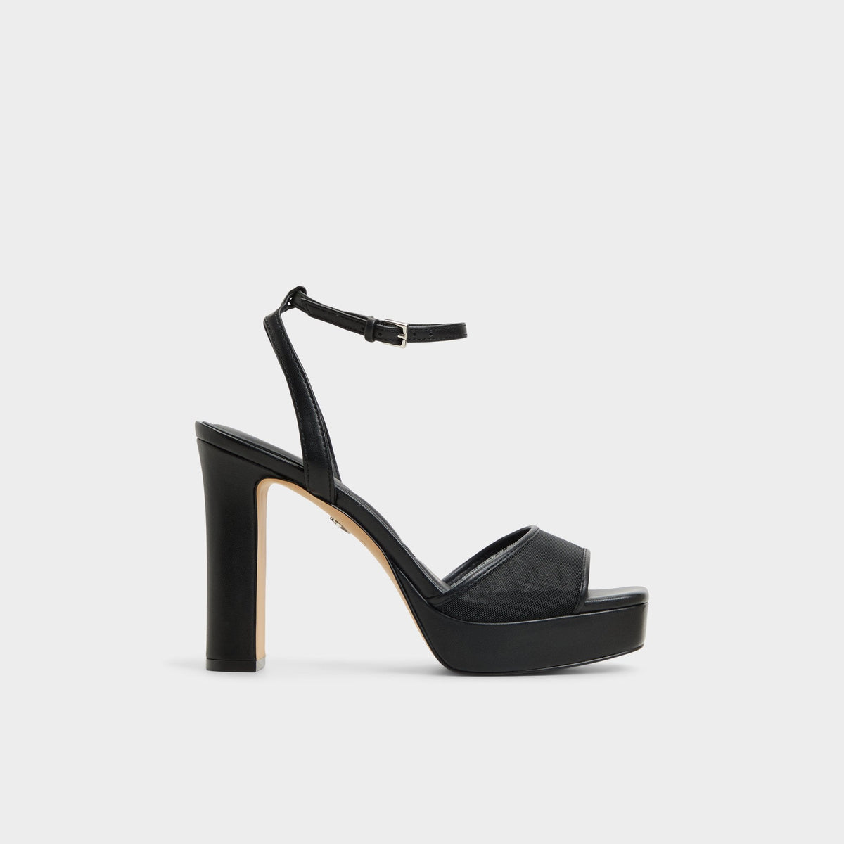 Aldo | Chicglimmer Black Women's Platform sandals - Strappy heeled sandal, Block heel