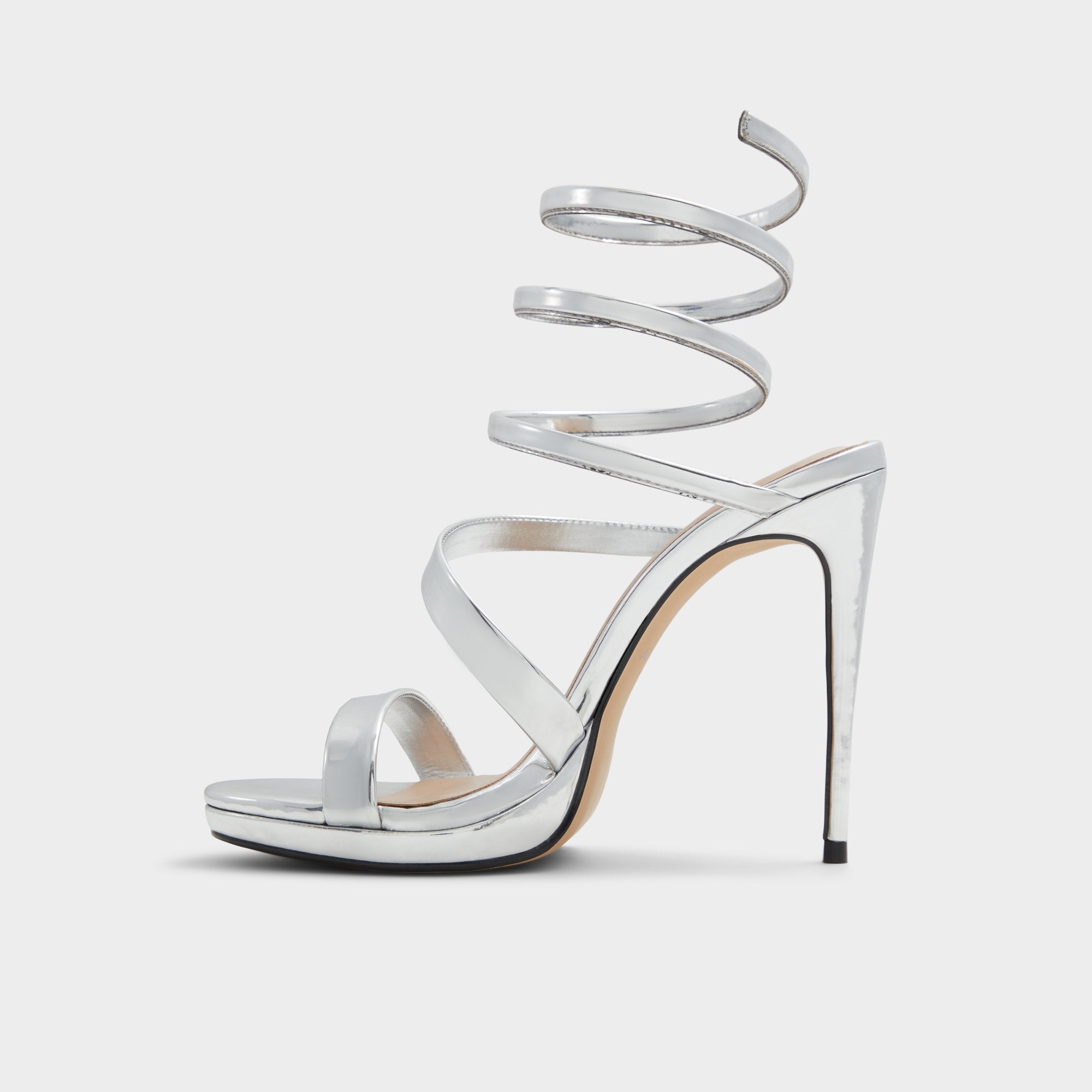 Aldo | Katswirl in Silver - Strappy sandal, Stiletto platform
