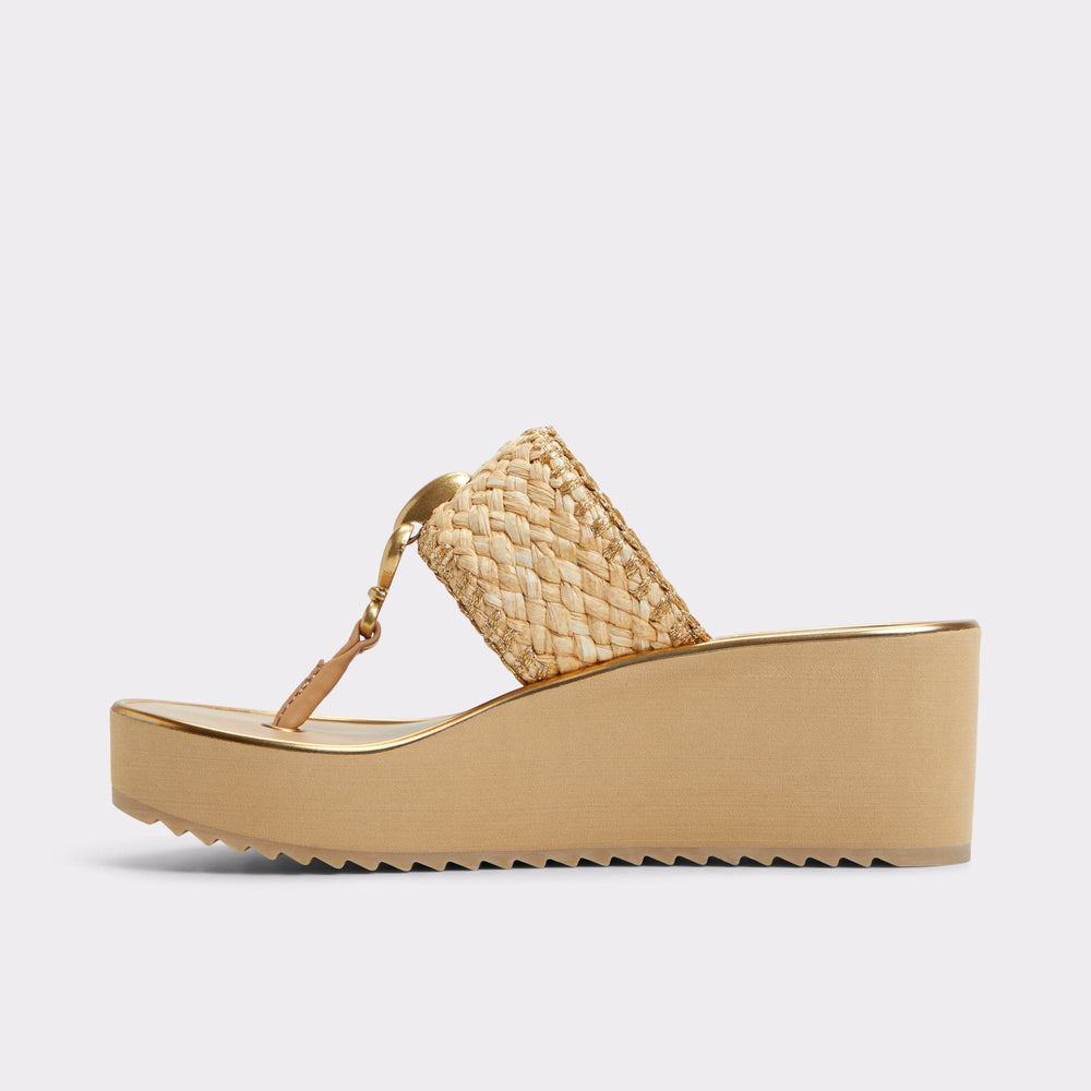 Aldo | Penelopy Natural Women's Wedges - Wedge sandal, Wedge heel