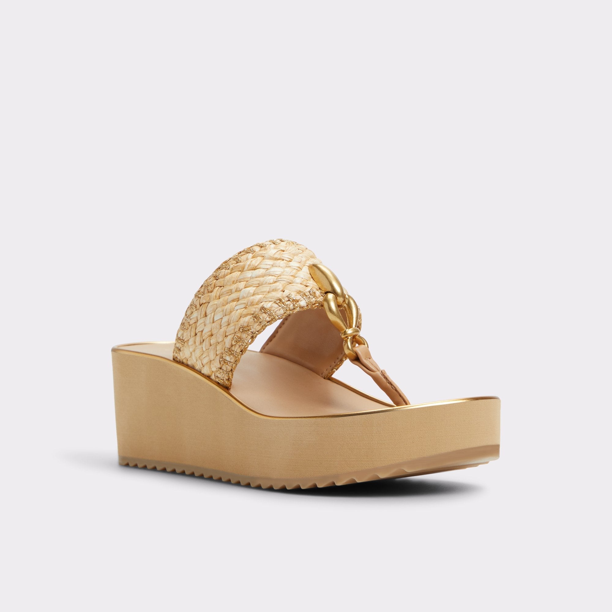 Aldo | Penelopy Natural Women's Wedges - Wedge sandal, Wedge heel