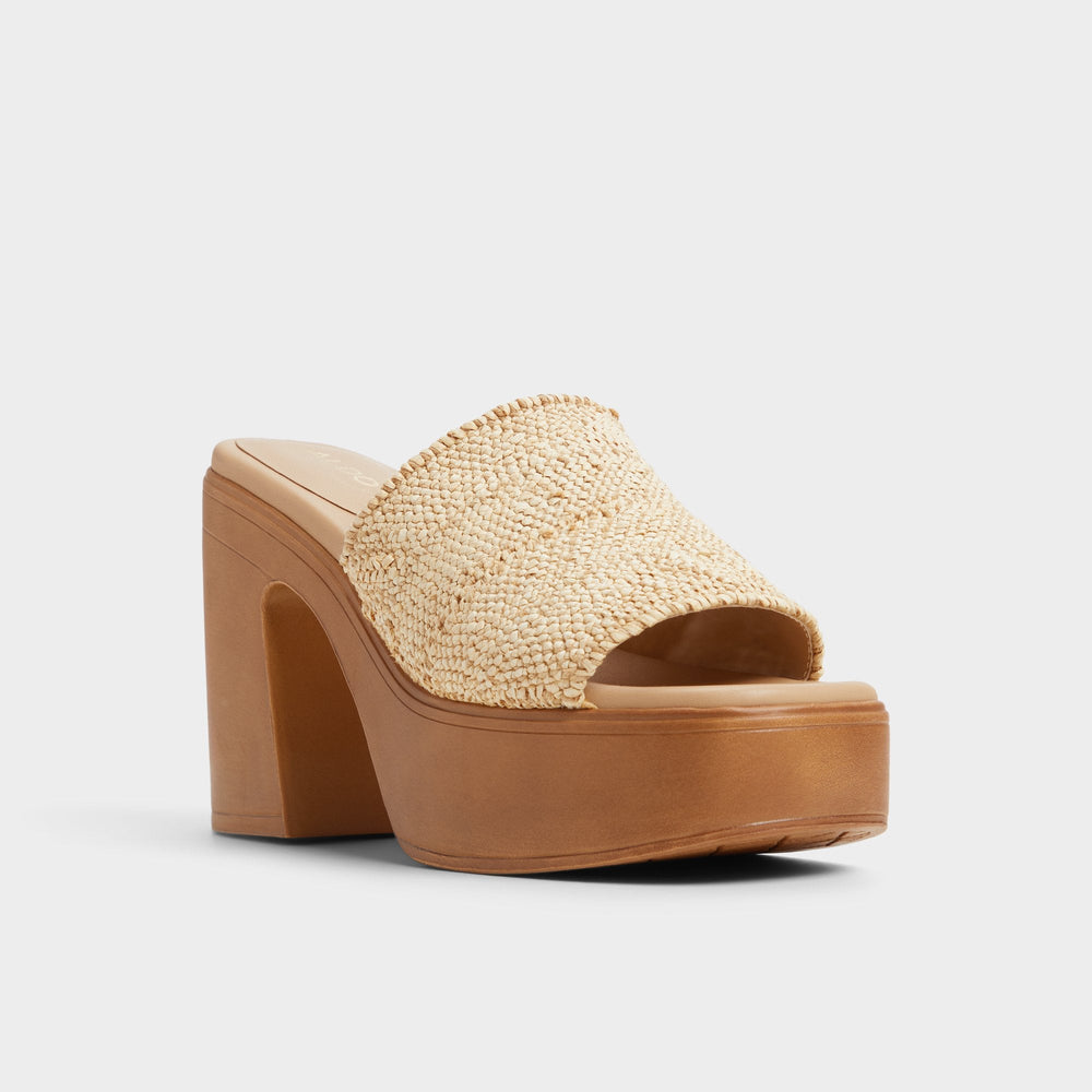 Aldo | Maysee Natural Women's Platform sandals - Heeled mule, Platform