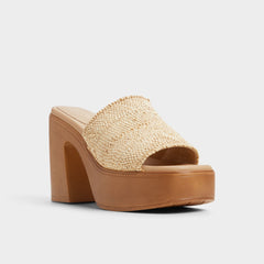 Aldo | Maysee Natural Women's Platform sandals - Heeled mule, Platform