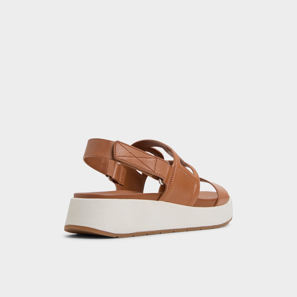 Aldo | Onuvia Medium Brown Women's Footbed sandals - Footbed sandal, Flatform