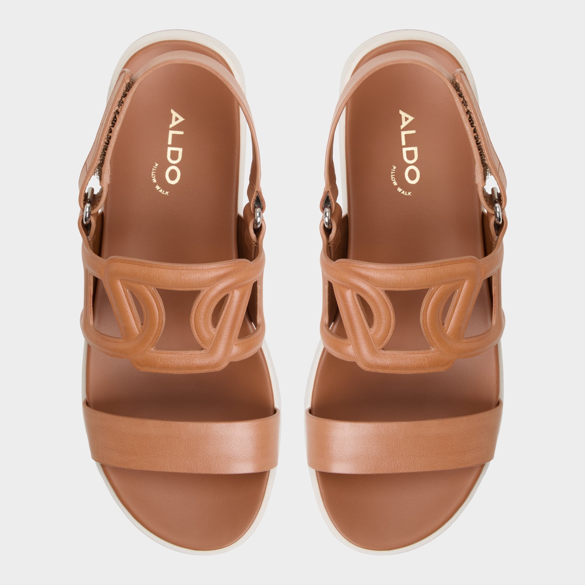 Aldo | Onuvia Medium Brown Women's Footbed sandals - Footbed sandal, Flatform