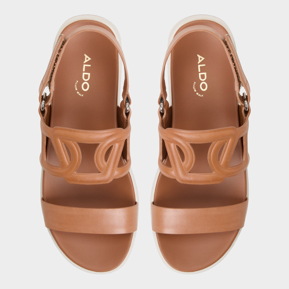 Aldo | Onuvia Medium Brown Women's Footbed sandals - Footbed sandal, Flatform