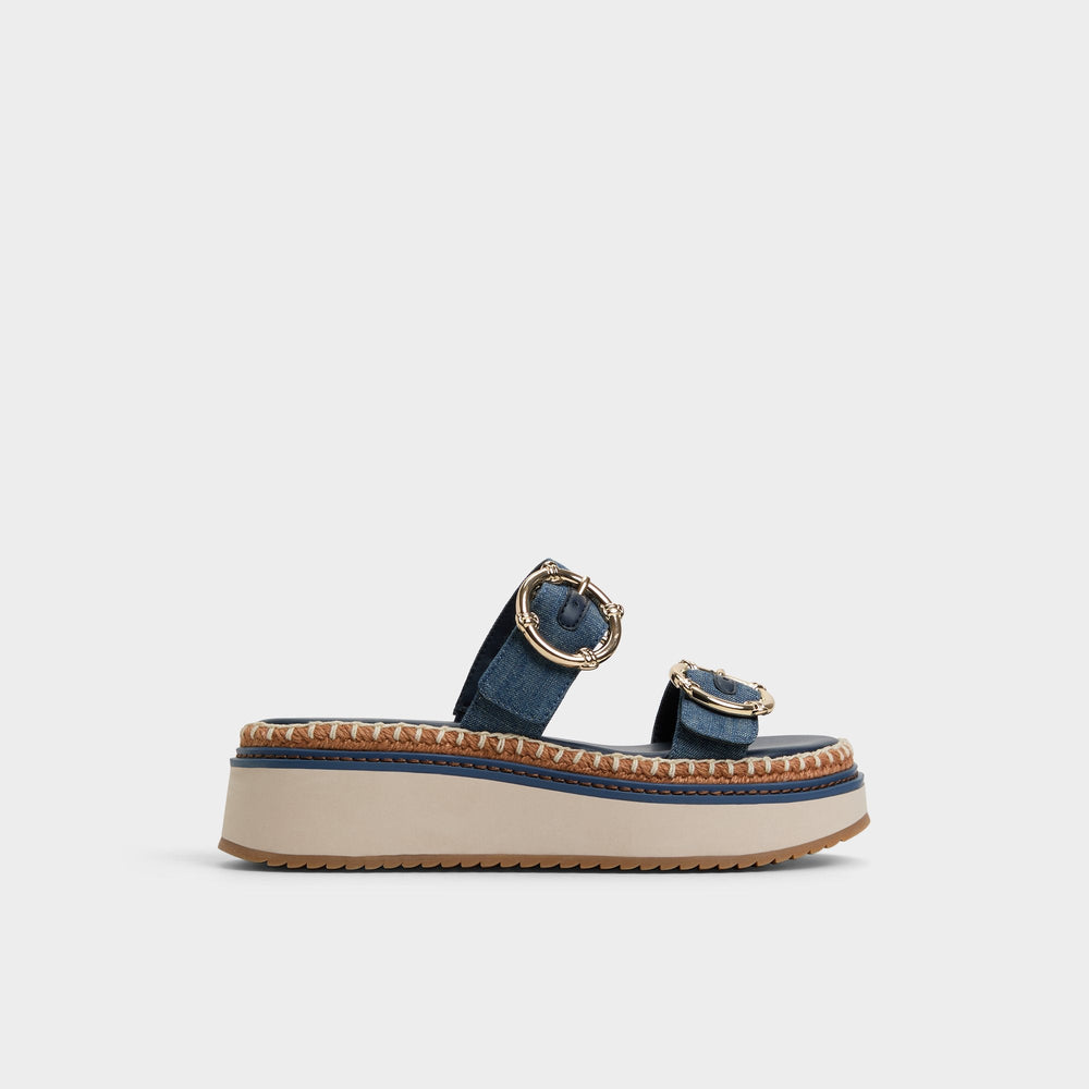 Aldo | Kaeithien Dark Blue Women's Platform sandals - Slide sandal