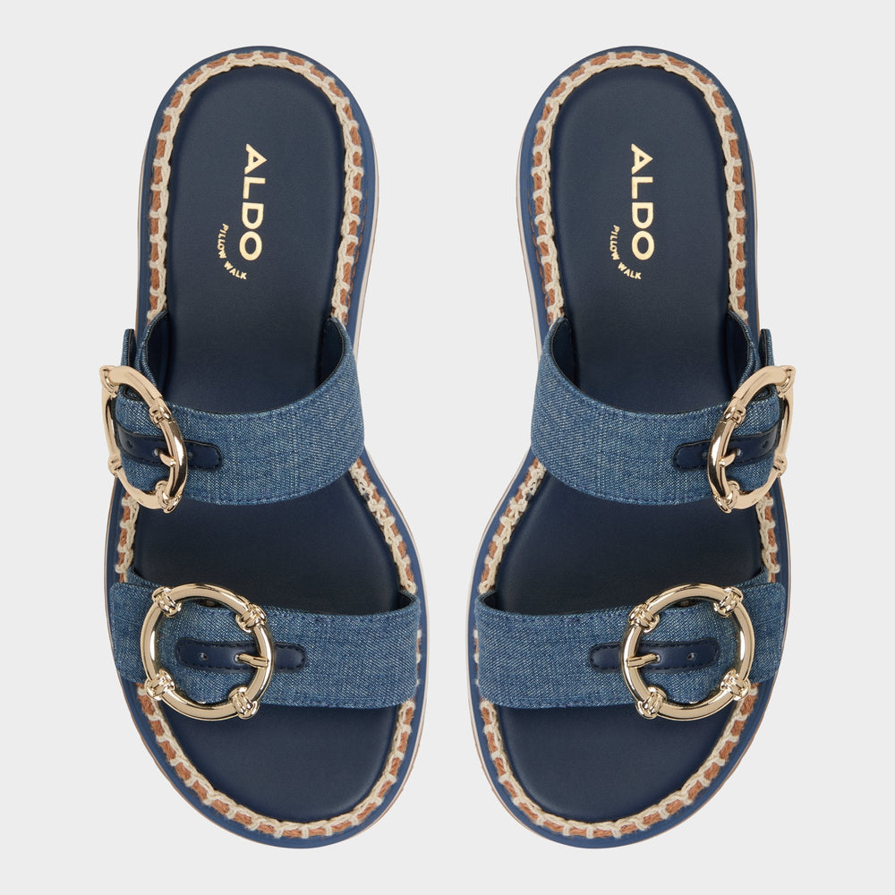 Aldo | Kaeithien Dark Blue Women's Platform sandals - Slide sandal