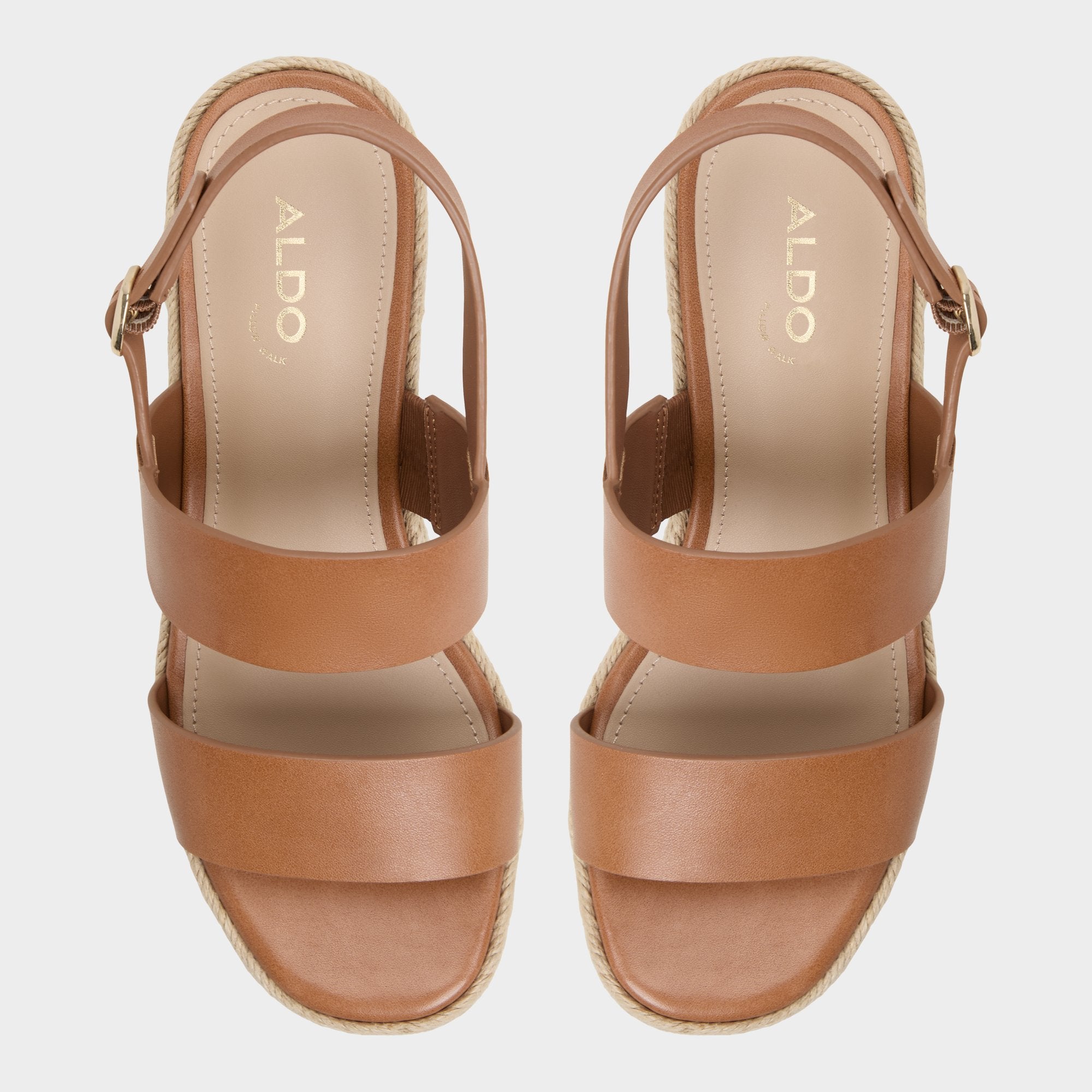 Aldo | Keoni Medium Brown Women's Platform sandals - Wedge sandal