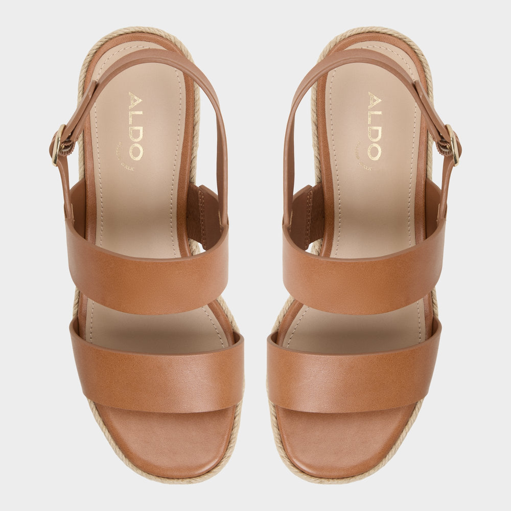 Aldo | Keoni Medium Brown Women's Platform sandals - Wedge sandal