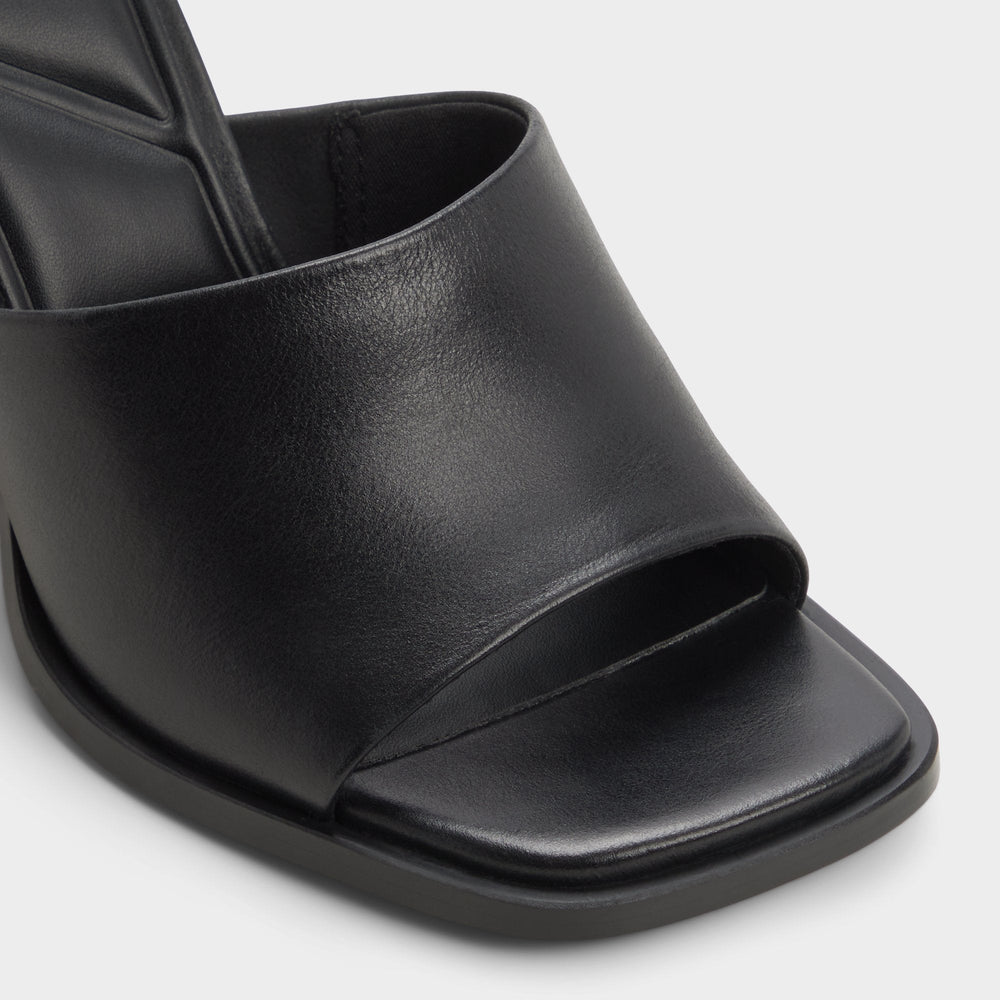 Aldo | Re in Sophia Black - Heeled mule, Block heel