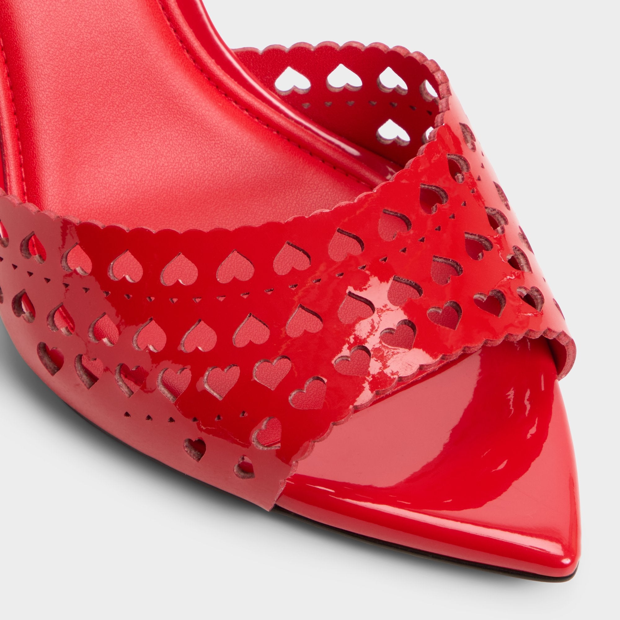 Aldo | Lovemule in Medium Red - Heeled mule, Stiletto heel