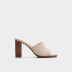 Aldo | Re in Sophia Other Beige - Heeled mule, Block heel