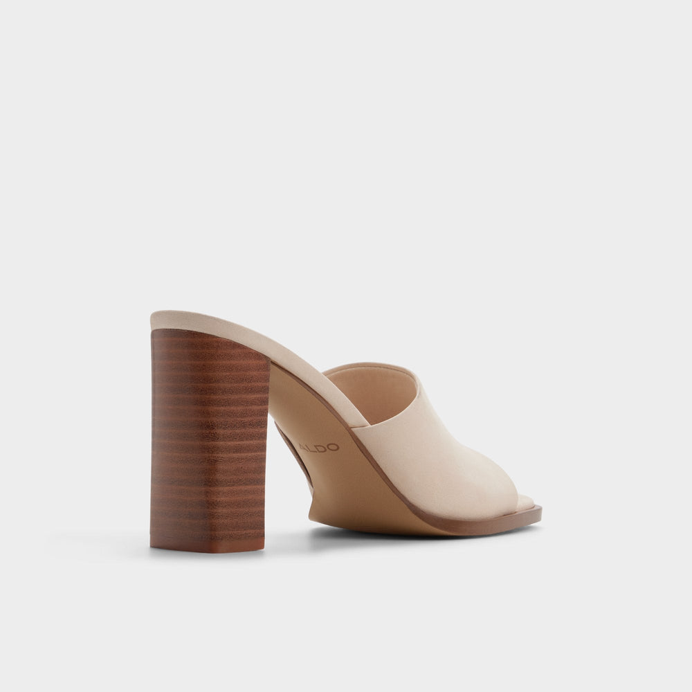 Aldo | Re in Sophia Other Beige - Heeled mule, Block heel
