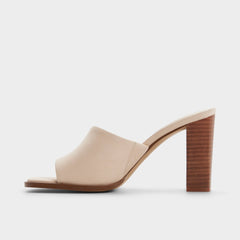 Aldo | Re in Sophia Other Beige - Heeled mule, Block heel