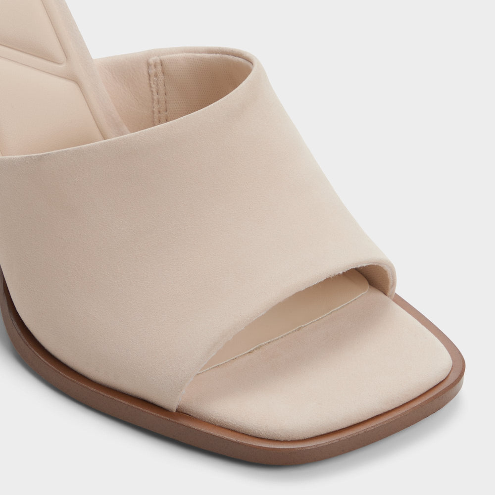 Aldo | Re in Sophia Other Beige - Heeled mule, Block heel