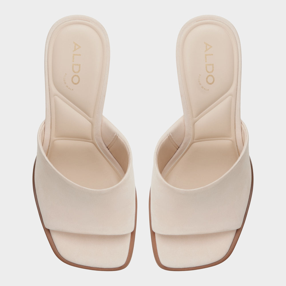 Aldo | Re in Sophia Other Beige - Heeled mule, Block heel