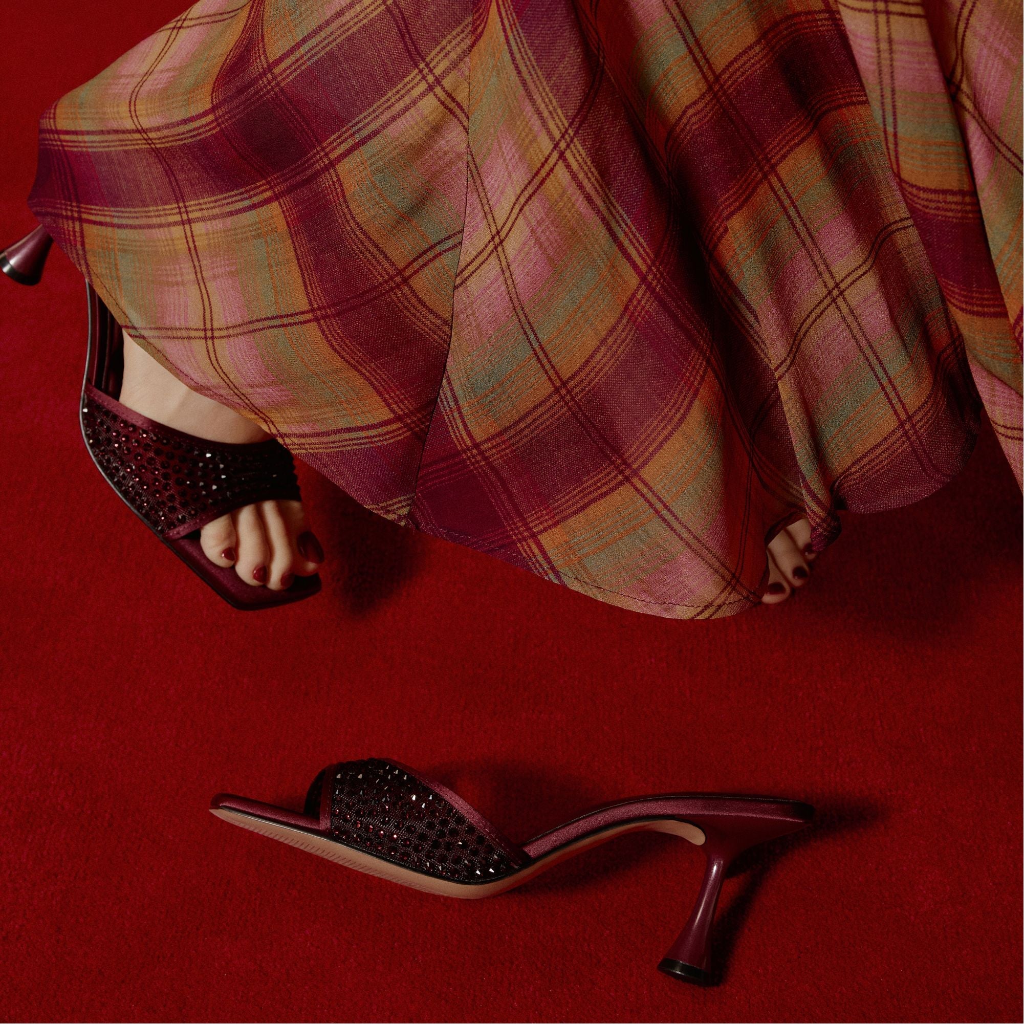 Aldo | Agatha in Bordo - Heeled mule