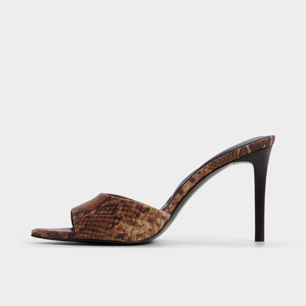 Aldo | Anniebrilden in Brown Multi 14190598 - Heeled mule, Stiletto heel