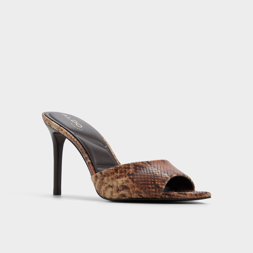 Aldo | Anniebrilden in Brown Multi 14190598 - Heeled mule, Stiletto heel