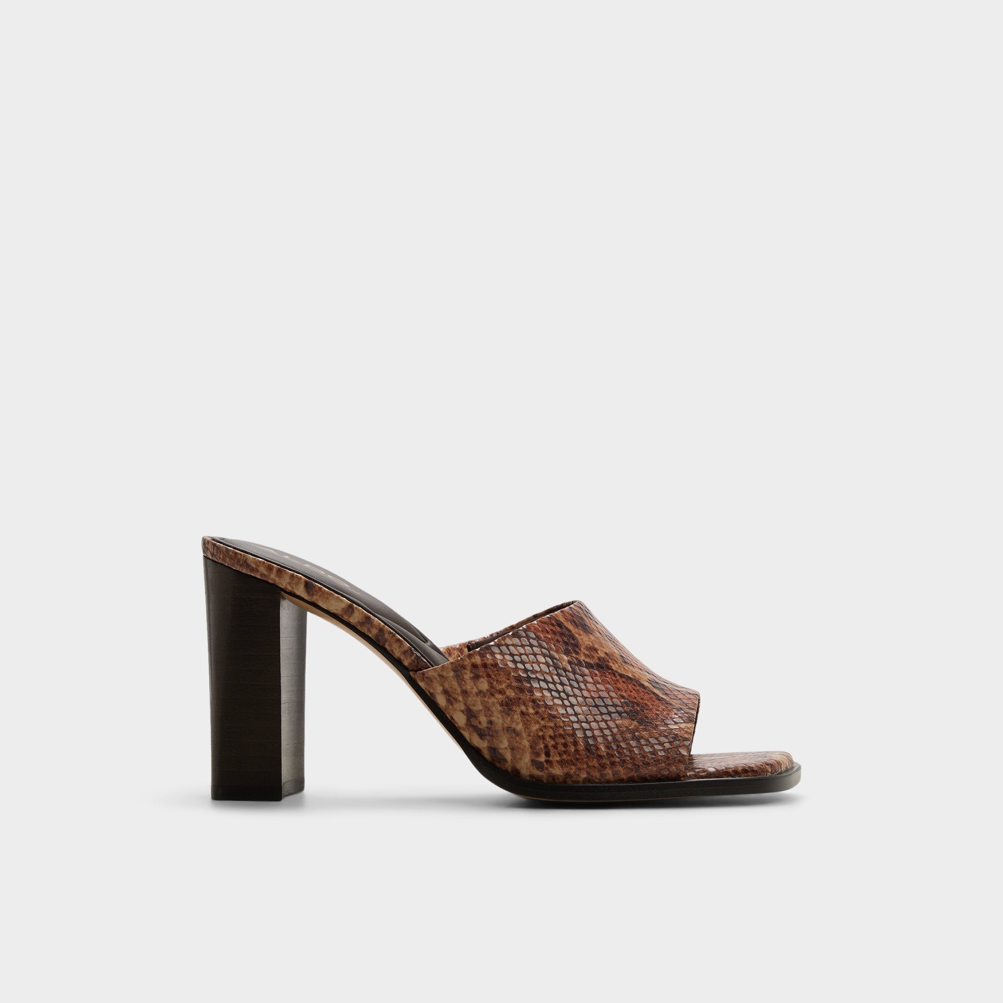 Aldo | Re in Sophia Brown Multi14190695 - Heeled mule, Block heel