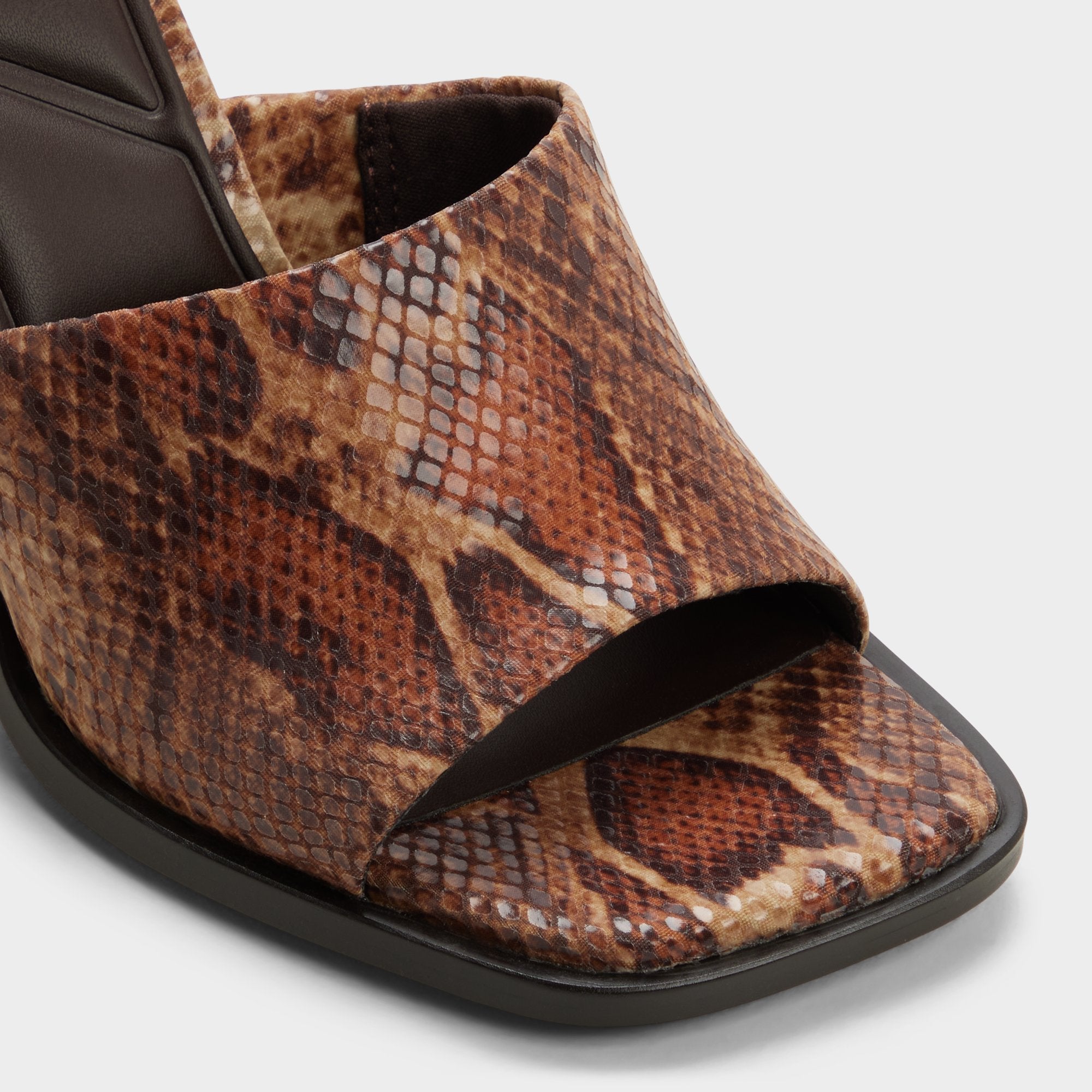 Aldo | Re in Sophia Brown Multi14190695 - Heeled mule, Block heel